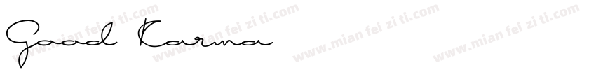 Good Karma字体转换